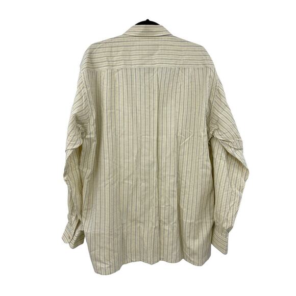 Ermenegildo Zegna Shirts Mens Size Large Button Down Long Sleeve Yellow Blue LOT - Picture 10 of 13